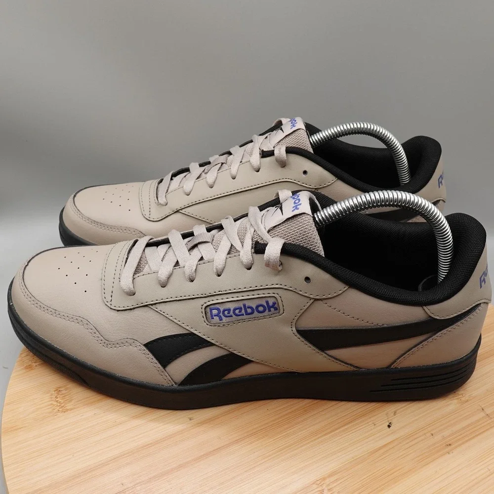 Reebok Shoes Mens 11 Tan Black Court Advance 'Ash Black' Sneaker Casual